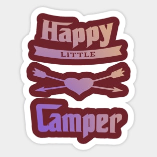 Happy Little Camper Tent Camper gifts Sticker